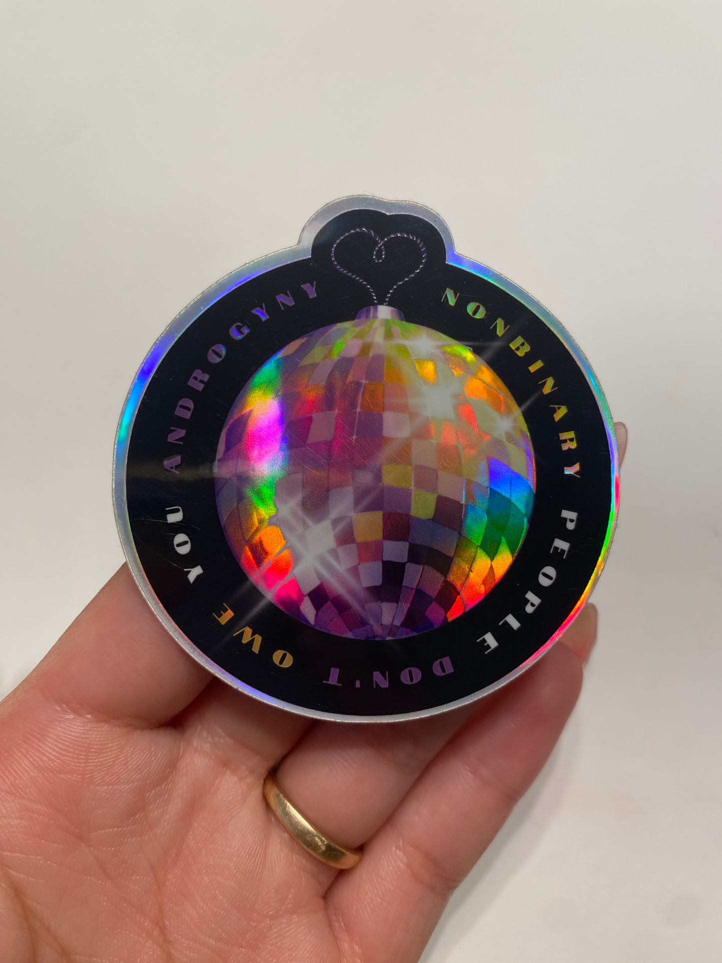 Nonbinary People Don't Owe You Androgyny Sticker