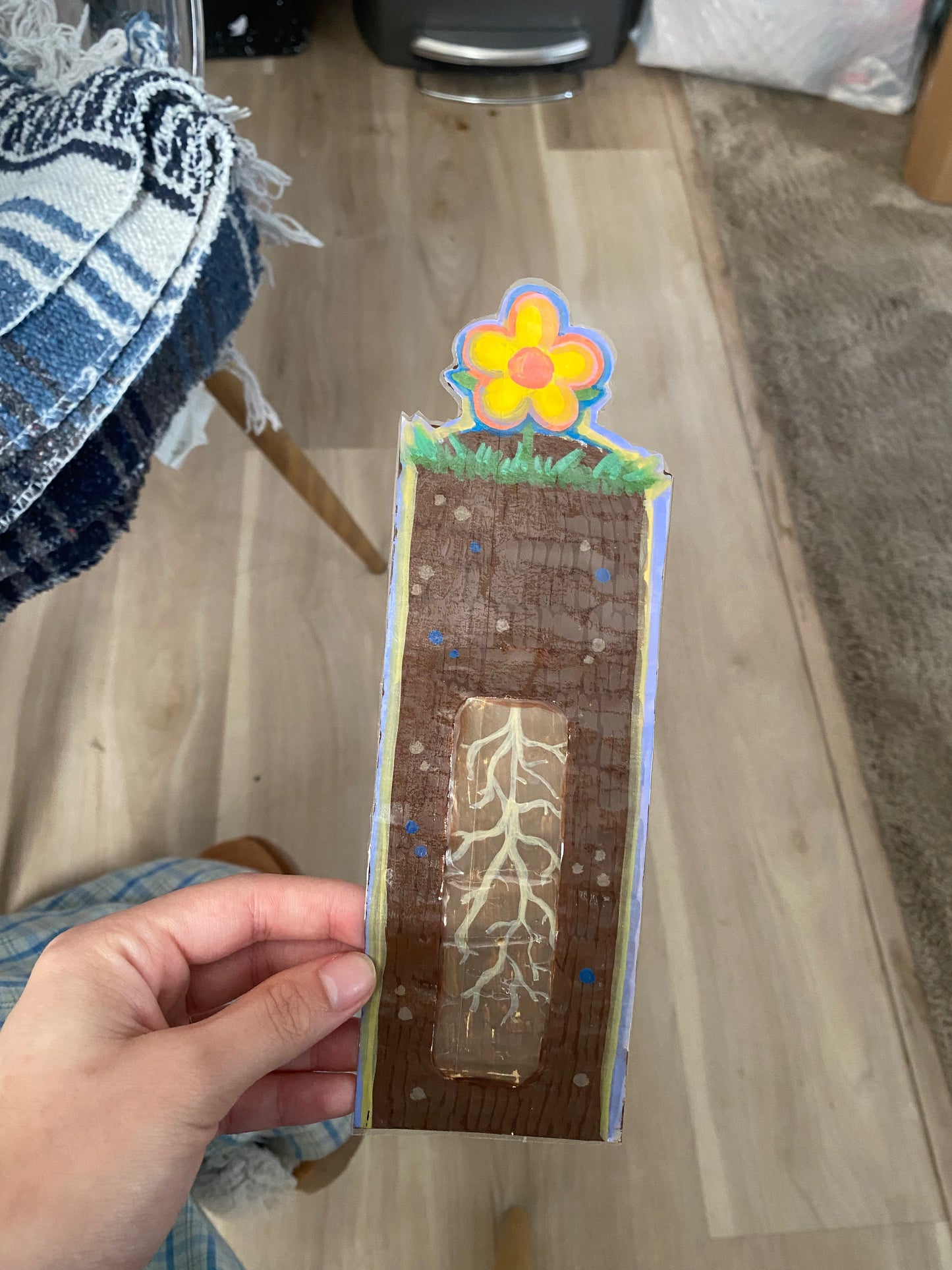 Flower Root Bookmark