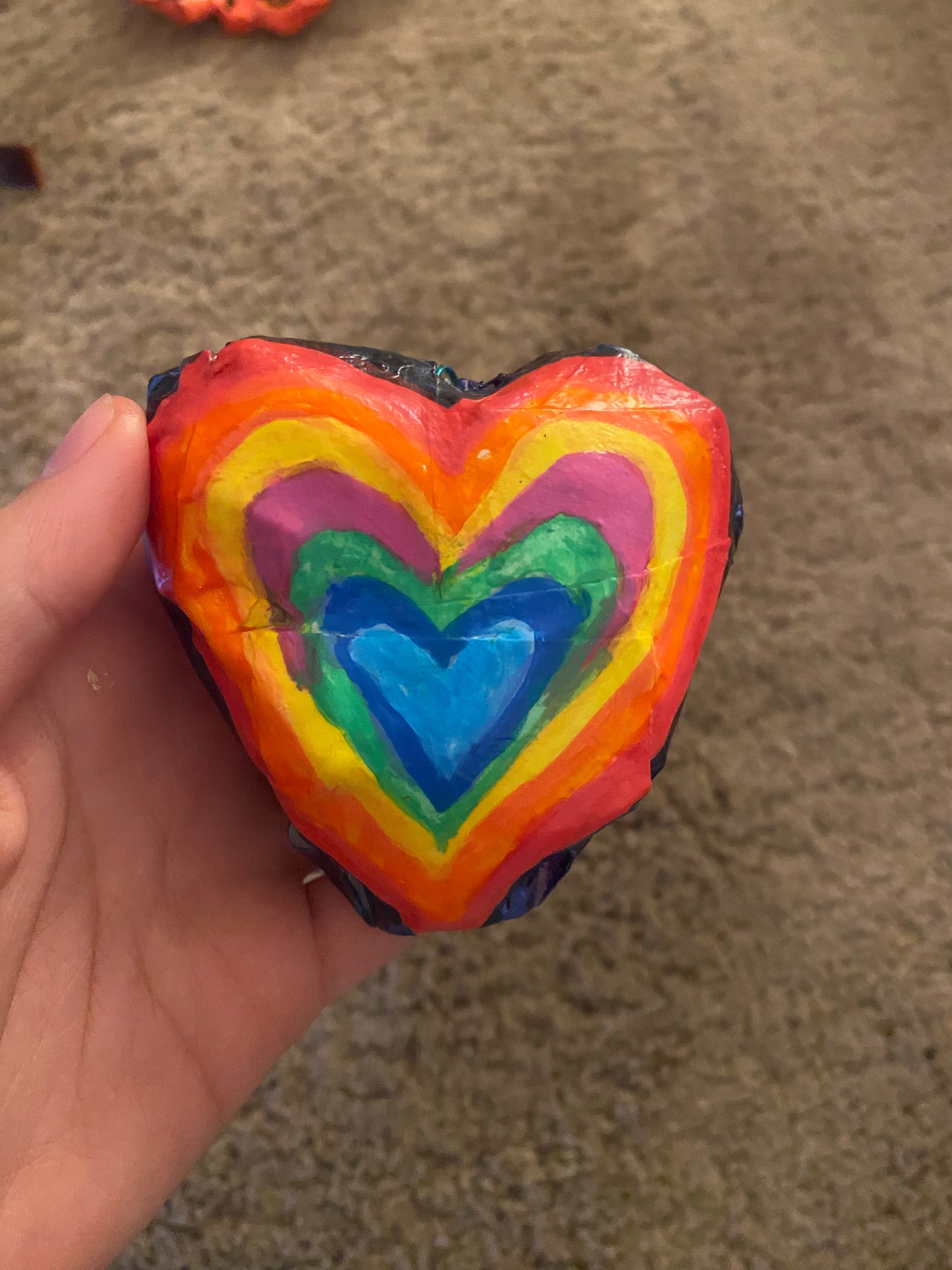 Rainbow Heart Ornament