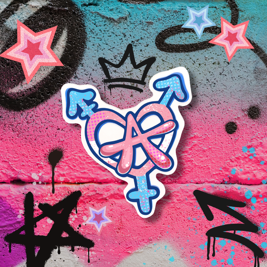 Trans-Anarchy Matte Sticker