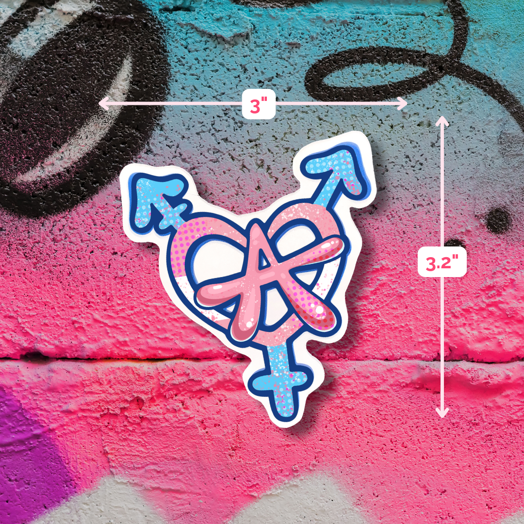 Trans-Anarchy Matte Sticker